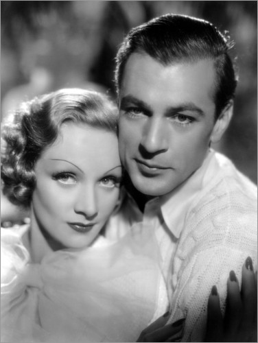 Juliste Marlene Dietrich and Gary Cooper