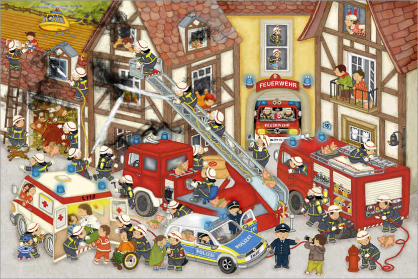 Juliste Firefighters in my village