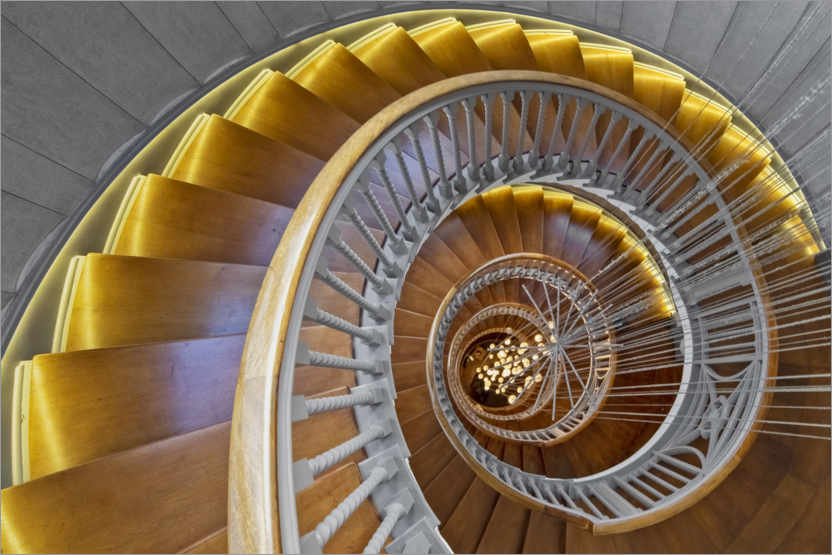 Juliste Ancient Spiral Staircase