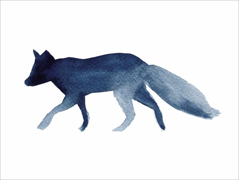 Juliste Fox - silhouette