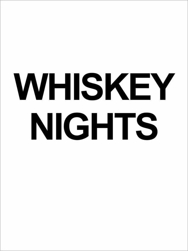 Juliste Whiskey nights
