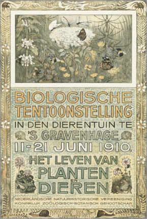 Juliste Biological exhibition of 1910 (Dutch)