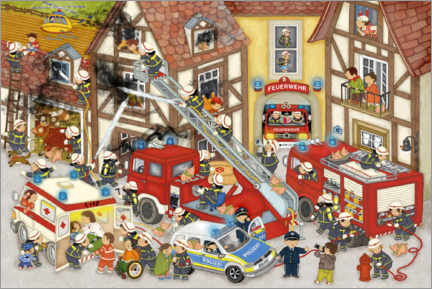 Juliste Firefighters in my village