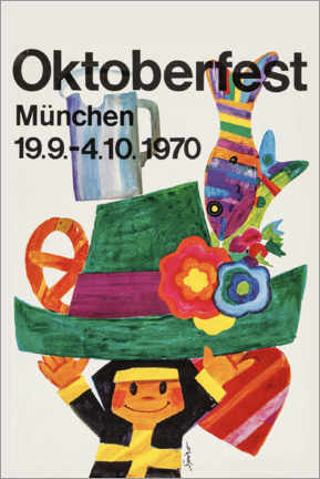 Akryylilasitaulu  Oktoberfest 1970 - Travel Collection