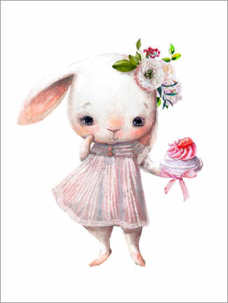Canvas-taulu  Birthday bunny - Eve Farb