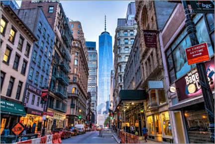 Juliste View of the One World Trade Center in New York