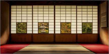 Akryylilasitaulu  Four views of the Edo period - André Wandrei