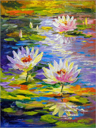 Juliste Water lilies in the pond
