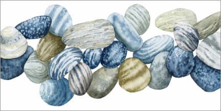 Akryylilasitaulu  Found pebbles - Grace Popp