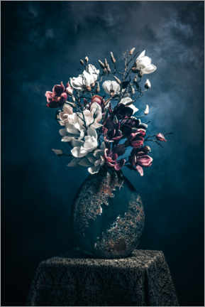Akryylilasitaulu  Magnolia still life - Steffen Gierok