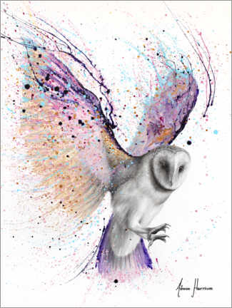 Canvas-taulu  Luminous Luna Owl - Ashvin Harrison