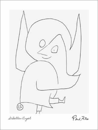 Canvas-taulu  Bell Angel - based on Klee - Paul Klee