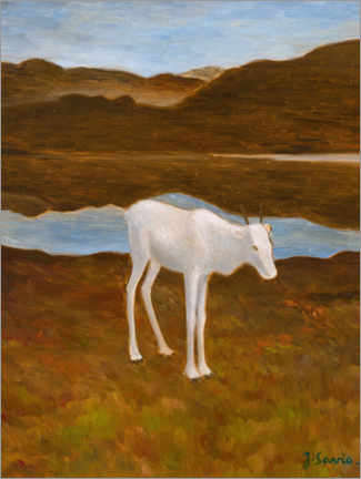 Canvas-taulu  Reindeer Calf - John Savio
