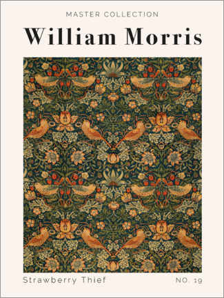 Akryylilasitaulu  Strawberry Thief No. 19 - William Morris