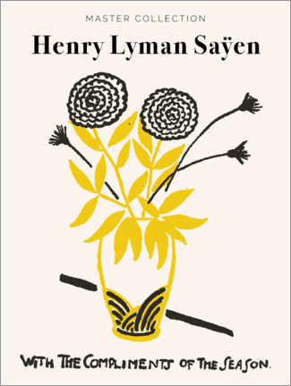 Akryylilasitaulu  Henry Lyman Saÿen - With the Compliments of the Season - Henry Lyman Saÿen