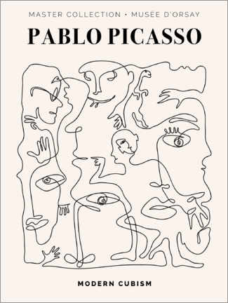 Akryylilasitaulu  Picasso - Modern Cubism