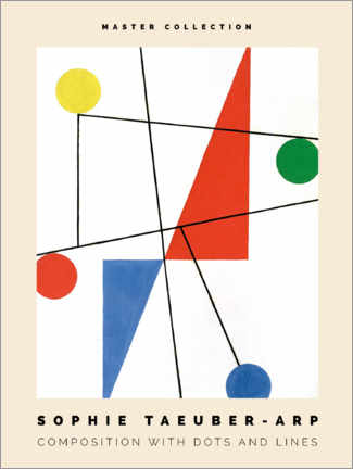 Juliste Taeuber-Arp - Composition with dots and lines