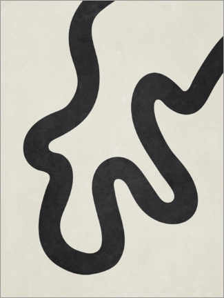 Akryylilasitaulu  Minimalist black line art - Olga Telnova
