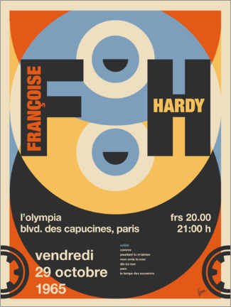 Juliste Françoise Hardy Concert Poster