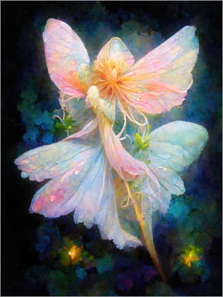 Akryylilasitaulu  Blossom dance of the fairies - Dolphins DreamDesign
