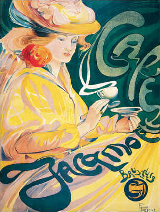 Akryylilasitaulu  Cafe Jacamo - Fernand Toussaint