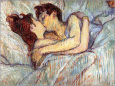 Sisustustarra  In Bed, The Kiss - Henri de Toulouse-Lautrec