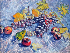 Akryylilasitaulu  Grapes, Lemons, Pears and Apples - Vincent van Gogh
