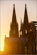 Galleriataulu  Sunset behind the Cologne Cathedral