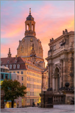 Akryylilasitaulu  Dresdner Frauenkirche illalla - Robin Oelschlegel