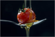 Akryylilasitaulu  Tomaatti ja oliiviöljy - Uwe Merkel