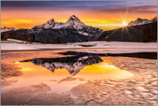 Akryylilasitaulu  Auringonnousu Berchtesgadenissä - Fotomagie