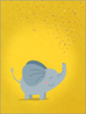 Canvas-taulu  Stardust elephant - Julia Reyelt