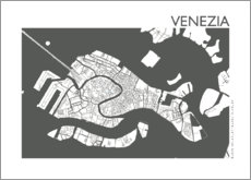 Juliste City map of Venice