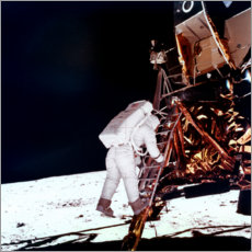 Alumiinitaulu  Edwin Buzz Aldrin on the moon - NASA