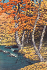 Akryylilasitaulu  Autumn at Oirase - Kawase Hasui