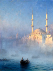 Akryylilasitaulu  Constantinople, the Nusretiye Mosque - Ivan Konstantinovich Aivazovsky