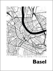 Juliste City map of Basel