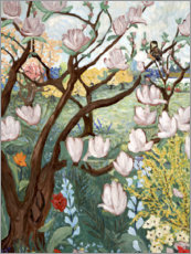 Akryylilasitaulu  Magnolia - Deborah Eve Alastra