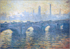 Sisustustarra  River Thames in London, Waterloo Bridge - Claude Monet
