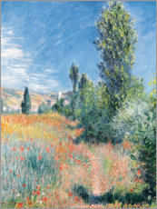 Canvas-taulu  Landscape in Saint-Martin Lees - Claude Monet