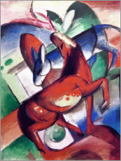 Canvas-taulu  Horse and donkey - Franz Marc