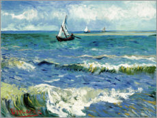 Akryylilasitaulu  The sea at Saintes-Maries-de-la-Mer - Vincent van Gogh