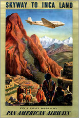 Sisustustarra  Skyway to Inca Land - Vintage Travel Collection
