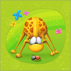 Sisustustarra  Giraffe with beetle - Tooshtoosh