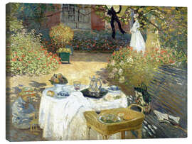 Canvas-taulu  The Luncheon: Monet's garden at Argenteuil - Claude Monet