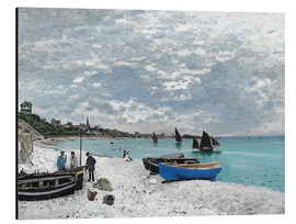 Alumiinitaulu  The Beach at Sainte-Adresse - Claude Monet