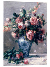 Akryylilasitaulu  Vase of Roses - Pierre-Auguste Renoir