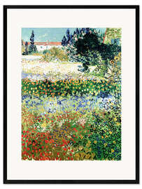 Kehystetty taidepainatus  Garden in Bloom, Arles - Vincent van Gogh
