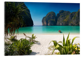 Akryylilasitaulu  White beach in Thailand - Mayday74