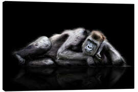 Canvas-taulu  Gorilla bored - Werner Dreblow